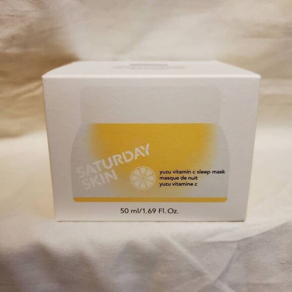NIB Saturday Skin Yuzu Vitamin C Sleep Mask - Picture 7 of 8